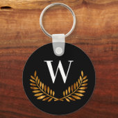 Familienname Schwarzgoldenlaubelkranz Schlüsselanhänger (Rückseite)