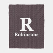 Familienname Sweater Fleece Blanket (Vorderseite)