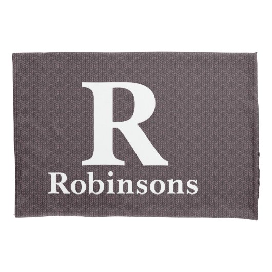 Familienname Sweater Pillowcases Kissenbezug (Vorderseite-Links)