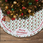 Familienname Texas Weihnachtskranz mit Red Bow Polyester Weihnachtsbaumdecke