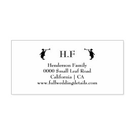 Familienname Trompet Trompeter Silhouette Hochzeit Permastempel