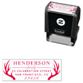 Familienname und benutzerdefinierte Rücksendeadres Permastempel (Beispiel)