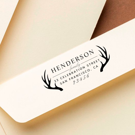 Familienname und benutzerdefinierte Rücksendeadres Permastempel