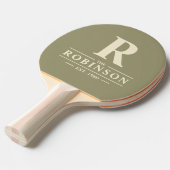 Familienname und Initialdatenträger Tischtennis Schläger (Vorderseite)