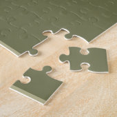 Familienname und Jahr 6 Foto Collage Green Blue Puzzle (Seite)