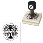Familienname und Rücksendeadresse Willow Tree Gummistempel (Stempel)
