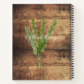 Familienname Unser Lieblingsrezept Rustikales Holz Notizblock (Rückseite)