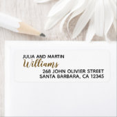 Familienname: unsere Namen mit Zuhause-Adresse (Insitu)