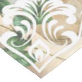 Familienname Vintager Kernpunkt Rustikale Collage  Tischdecke (Schrägansicht)