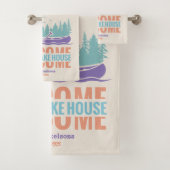 Familienname von Retro Lake House Badhandtuch Set (Insitu)
