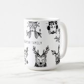 Familienname von Weihnachtswald Kaffeetasse (VorderseiteRechts)