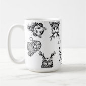 Familienname von Weihnachtswald Kaffeetasse (Links)
