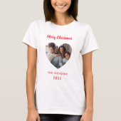 Familienname Weihnachten Foto T-Shirt (Vorderseite)