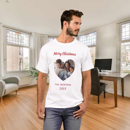Familienname Weihnachten Foto T-Shirt
