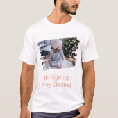 Familienname Weihnachten Hinzufügen Foto-Design Ei T-Shirt (Vorderseite)