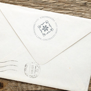 Familienname Weihnachts-Rücksendeadresse Permastempel