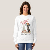 Familienname Weihnachtsgeburt Crew Niedlich Hund u Sweatshirt (Vorne ganz)
