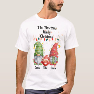 Familienname Weihnachtsgnome T - Shirt