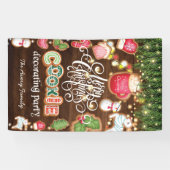 Familienname Weihnachtskochtopf Dekorieren Party Banner (Horizontal)