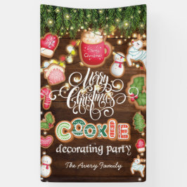 Familienname Weihnachtskochtopf Dekorieren Party Banner