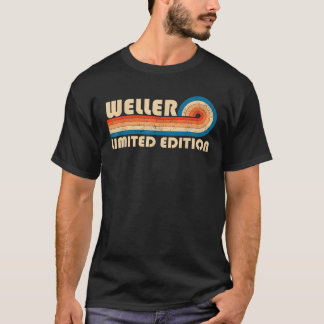 Familienname WELLER Retro Vintage 80er 90er Geburt T-Shirt