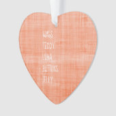 Familienname Zeitlose Keepake-Nachrichtenfreude Ornament (Vorderseite)