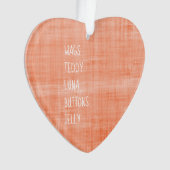 Familienname Zeitlose Keepake-Nachrichtenfreude Ornament (Vorderseite)