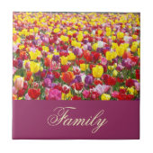 Familiennamegeschenke decken Kunst Fliese (Vorderseite)