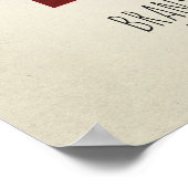 Familiennamen personalisierte Wandkunst Poster (Ecke)