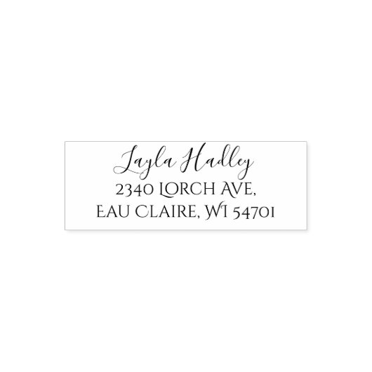 Familiennamen, Rücksendeadressen-Aufkleber Permastempel (Design)