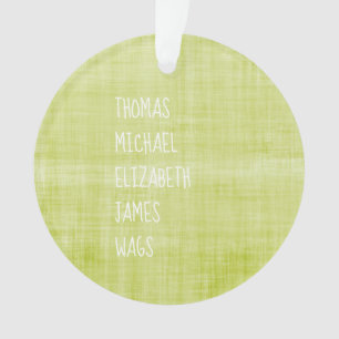Familiennamen Zeitlos Sake Jährlich Ornament