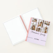 Familiennotebook mit Foto-Collage zum Personalisie Notizblock (Innenseite)