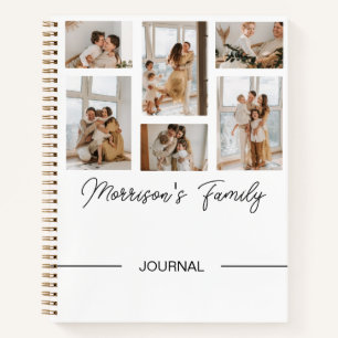 Familiennotizbuch mit Fotos Collage zum Personalis Notizblock