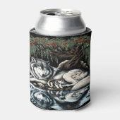 Familienoase Serene Wolf in idyllischer Natur Dosenkühler (Kanne Vorderseite)