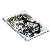 Familienoase Serene Wolf in idyllischer Natur Notizblock (Rechte Seite)