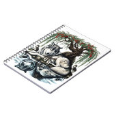 Familienoase Serene Wolf in idyllischer Natur Notizblock (Linke Seite)