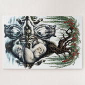 Familienoase Serene Wolf in idyllischer Natur Puzzle (Horizontal)