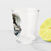 Familienoase Serene Wolf in idyllischer Natur Schnapsglas (Rechts)