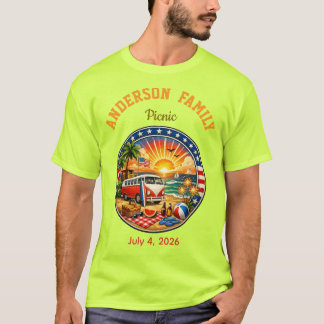 Familienparty T-Shirts bunt