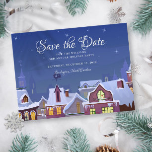 Familienparty Weihnachten Winter Einladung