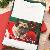 Familienpferd Hund Foto Weihnachten Glückwunsch Pa T-Shirt