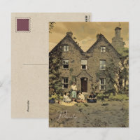 Familienpikant Altes Landhaus Foto Vintag
