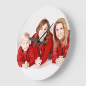 FAMILIENPORTRAIT CUSTOM FOTO WALL CLOCK GROßE WANDUHR (Winkel)