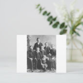 Familienportrait der 1900er Jahre Postkarte (Stehend Vorderseite)
