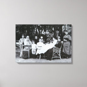 Familienportrait des Autors Leo N. Tolstoi Leinwanddruck