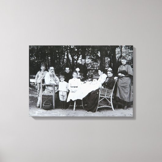 Familienportrait des Autors Leo N. Tolstoi Leinwanddruck (Vorderseite)