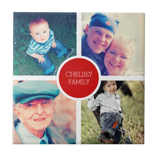 Familienportrait Fliese (Vorderseite)