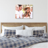 Familienportrait Großes Canvas Print Leinwanddruck (Insitu (Schlafzimmer))