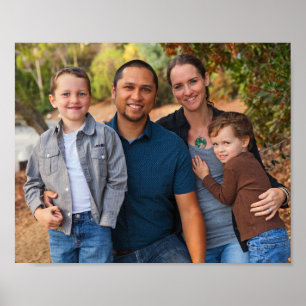 Familienportrait Landschaft Poster