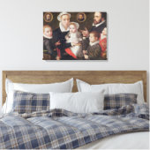 Familienportrait Leinwanddruck (Insitu (Schlafzimmer))